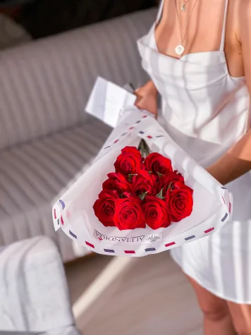 Ramo 9 Rosas Rojas