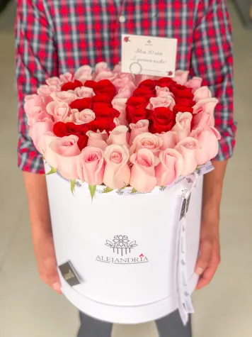 Imperial Pink Roses FlowerBox