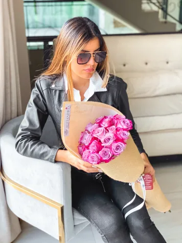 Ramo formato "Bouquet" 20 Pink Roses